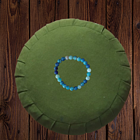 Bracelet agate marine craquelé élastiqué