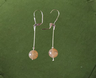 Boucles d'oreilles citrine