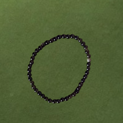 Bracelet obsidienne noire
