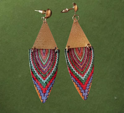 Boucles d'oreilles en bois