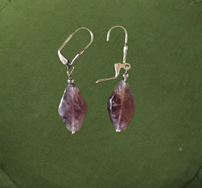 Boucles d'oreilles améthyste