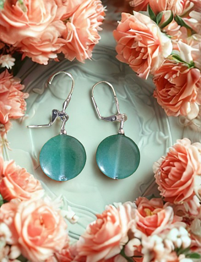 Boucles d'oreilles aventurine