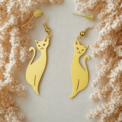 Boucles d'oreilles chat